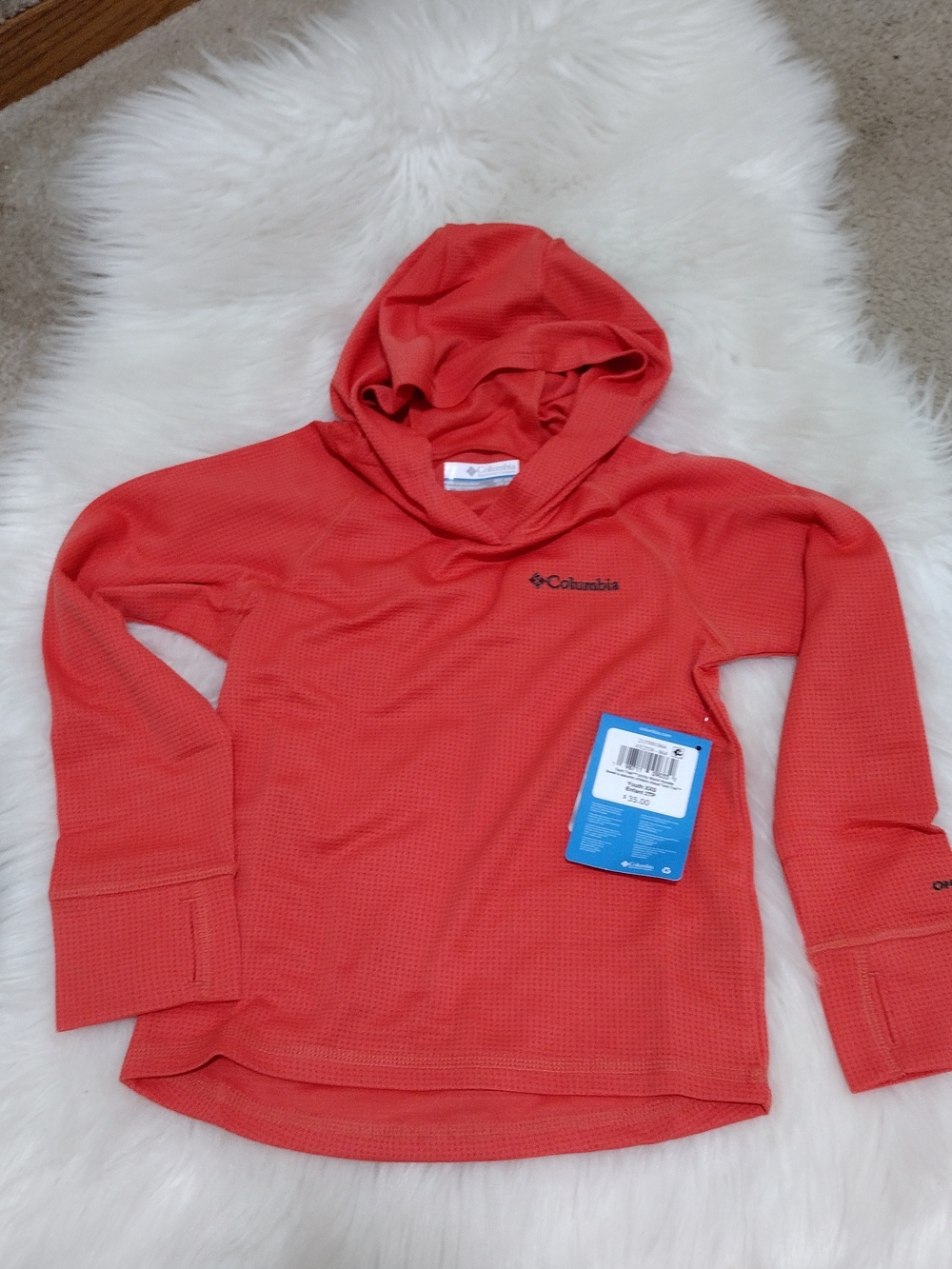 Columbia Kids Coral Hooded Long Sleeve Pullover